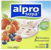 Alpro Soya Strawberry and Forest Fruits Yogurt