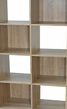 Alsapan Compo 4 x 2 Cube Unit with Melamine, 122.3 x 61.5 x 29.5 cm, Oak Finish