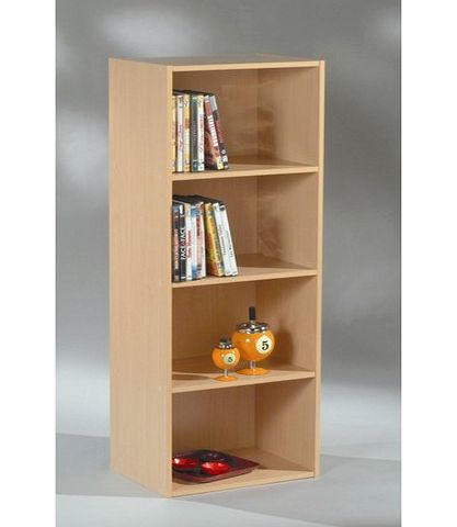 Alsapan GRADE A2 - Cube 4 Shelf Bookcase in Maple