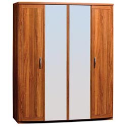 Alstons - Dusk 4 door wardrobe with 2 mirror