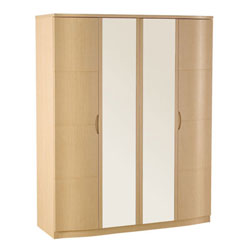 Alstons - Synergy Large 4 Door Wardrobe with 2