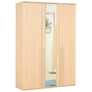 Alstons Piani 3 door wardrobe with mirror door