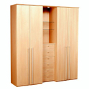 Alstons Piani glass shelf combination wardrobe