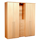 Alstons Piani glass shelf combination wardrobe