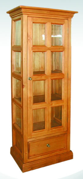 Alto 1 door display cabinet ha15020