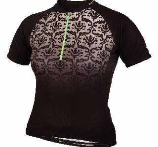 Altura Womens Baroque Short Sleeve Jersey in Black