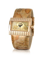 Alviero Martini 1a Prima Classe - Ladies Gold Plated Geo