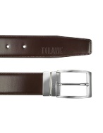 1a Prima Classe - Men` Black and Brown Reversible Leather Belt