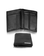1a Prima Classe - Men` Black Leather Coat Wallet