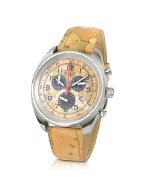 Alviero Martini 1a Prima Classe - Men` Geo Dial and Strap Chronograph Watch