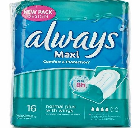 Always Maxi Normal Plus with Wings