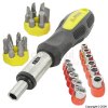 Ratchet Screw Driver and Bit Set Pack of