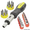 Am-Tech Ratchet Screw Driver and Bit Set Pack of