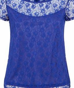Amalie and Amber Blue Lace T-Shirt 3478150