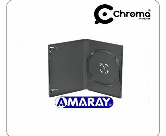 Amaray Genuine Amaray Black 14mm Single Empty DVD Case New 25 Pack