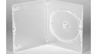 Amaray Genuine Amaray Single DVD Clear Cases 14mm Spine - Holds 1 disc - Pack of 50