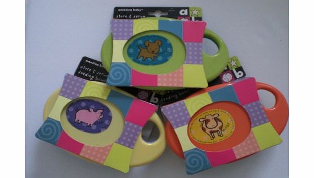 Amazing Baby STORE AND SERVE BABY FEEDING BOWL - *ONE ONLY SUPPLIED*