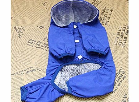 amazing-trading Am Popular designed Pet Dog Rain Coat Clothes Dogs Puppy Casual Waterproof Jacket 4 colors