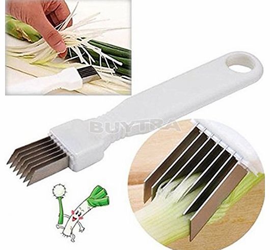 amazing-trading GOOD SELLING Kitchen Onion Vegetable Cutter Sharp Scallion Cutter Shred Tool Slice