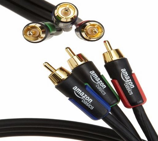 AmazonBasics 3RCA Component Video Cable 6 Feet / 1.8 m