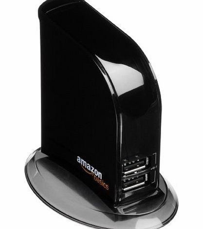 AmazonBasics 7-Port USB 2.0 Hub with UK Plug