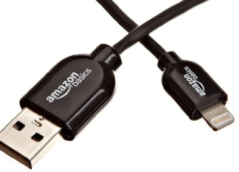 AmazonBasics Apple Certified Lightning to USB Cable - 3 Feet (0.9 Meters) - Black