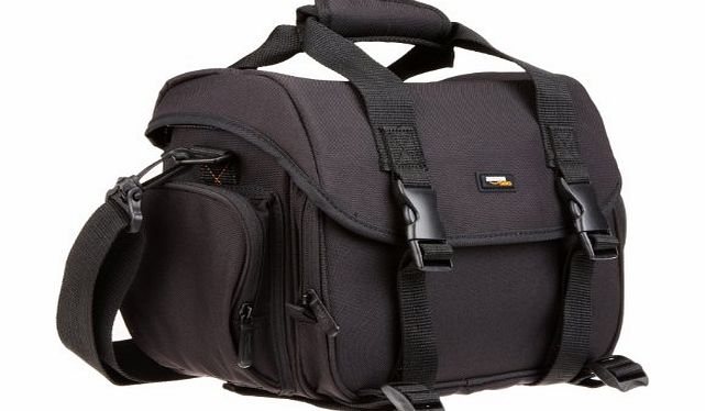 AmazonBasics DSLR Gadget Messenger Bag Large with Grey Interior