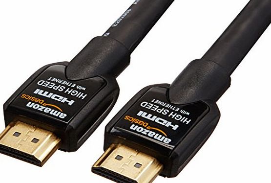AmazonBasics High-Speed HDMI Cable 15 Feet / 4.6 meters Supports Ethernet, 3D, Audio Return