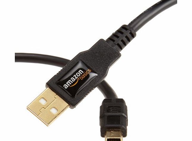 AmazonBasics USB 2.0 A-Male to Mini-B Cable 6 Feet / 1.8 m