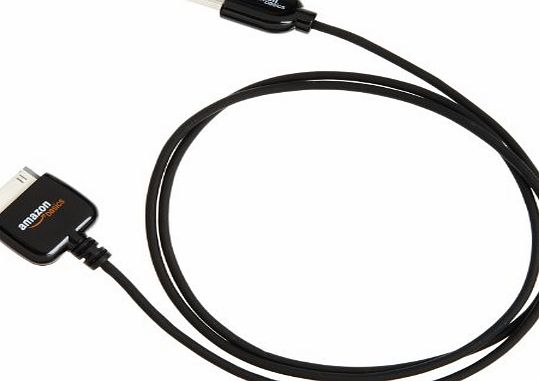 AmazonBasics USB Charging and Synchronising Cable for Apple iPod 4, iPod nano 6, iPad 3, iPhone 4S and Previous Apple Models 3.2 Feet / 1 m Black