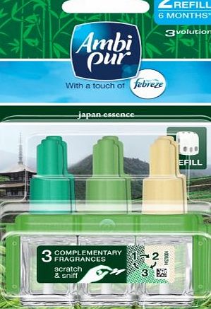 Ambi Pur 3Volution Plug In Refill Twin Pack Japan Essence 40 ml