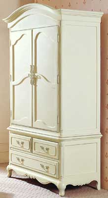 ambiance PAINTED DOUBLE WARDROBE 2 DOORS 3 DRAWERS