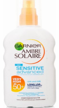 Ambre Solaire Garnier Ambre Solaire Sensitive Spray SPF50 