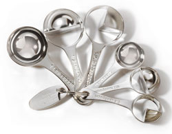 Amco Foodie Measuring Spoons (Silver Plated)