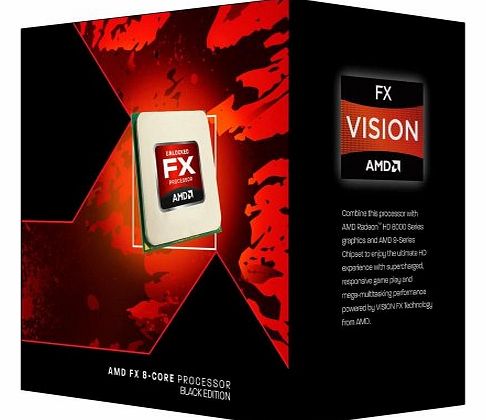 AMD FX8320 Black Edition 8 Core (3.5/4.0GHz, 8MB Level 3 Cache, 8MB Level 2 Cache, Socket AM3 , 125W, Retail Boxed)