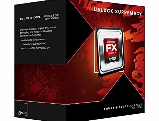 AMD FX8350 Black Edition 8 Core Processor (4.0/4.2GHz, 8MB Level 3 Cache, 8MB Level 2 Cache, Socket AM3 , 125W, Retail Boxed)