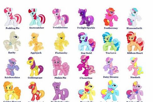 Pack of 20 PCS My Little Pony Friendship Is Magic Figure G4 Random Styles 2 Inch
