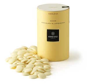 Amedei , white chocolate drops 250g