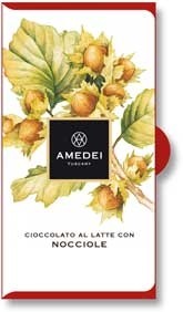 Amedei I Frutti, milk chocolate bar with hazelnuts