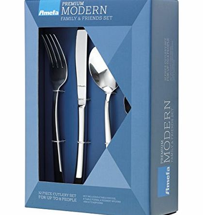 Amefa Modern Premium Cane Polished Cutlery Set 32 piece - Gift Boxed