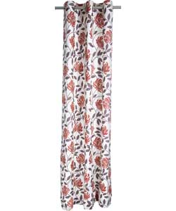 AMELIA Ringtop Red Curtains - 66 x 72 inches