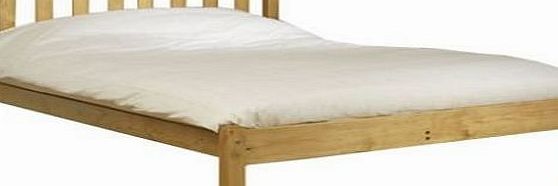 Amelia Shaker single Bed Single 3ft pine bed frame Heavy Duty - Complete with extra wide solid base slats - Chunky 60mm Corner Posts