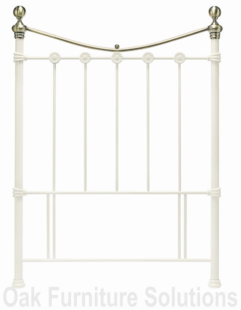 Amelie Antique White/Antique Brass Headboard -