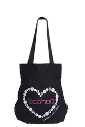 Amelie Boohoo Button Heart Detail Bag