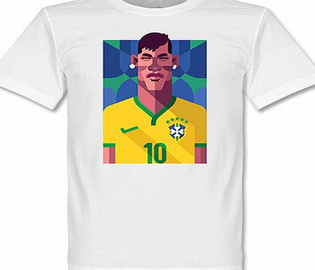 American Apparel Playmaker Neymar Football T-Shirt AAWHT-PNN-1563P