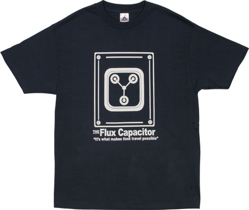 Back to the Future Flux Capacitor Men` T Shirt from American Classics
