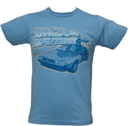 Blue Back to the Future Men` Delorean T-Shirt from American Classics