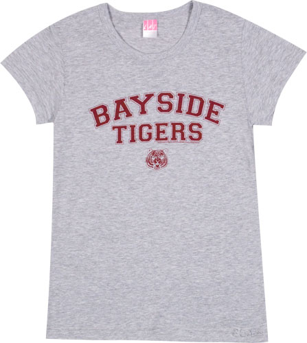 Grey Marl Bayside Tigers Ladies Logo T-Shirt