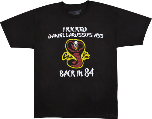 I Kicked Larussos Ass Men` Karate Kid T-Shirt from American Classics