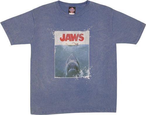 Jaws Movie Poster Men` T-Shirt from American Classics